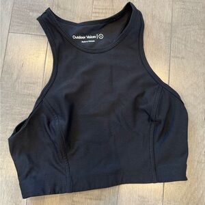 Outdoor Voices Midnight Black Athletic Crop Top